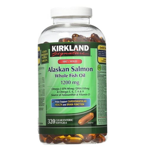 روغن ماهی سالمون آلاسکا کرکلند Kirkland Wild Alaskan Salmon Fish Oil