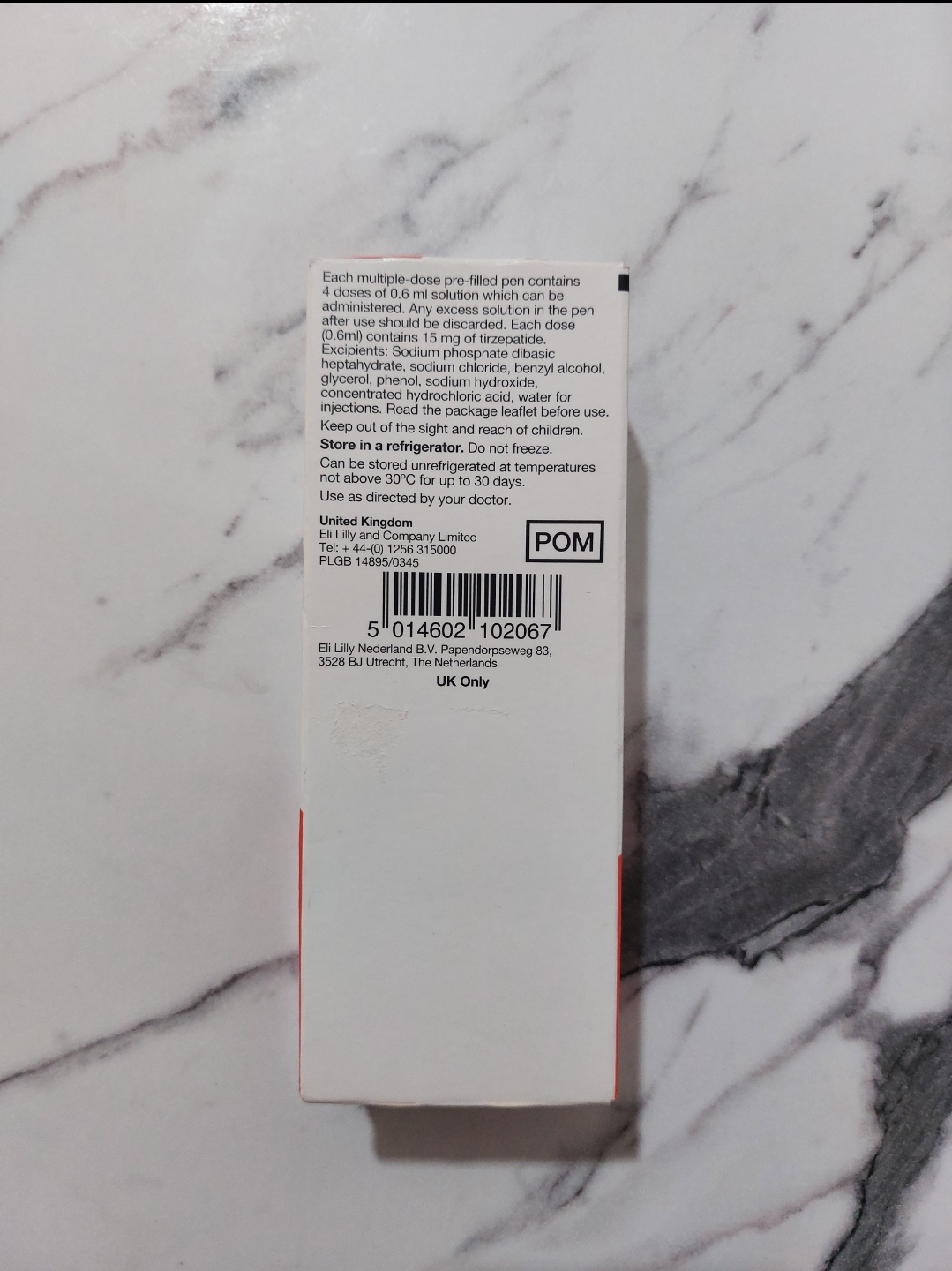 آمپول لاغری مانجارو mounjaro انگلستان