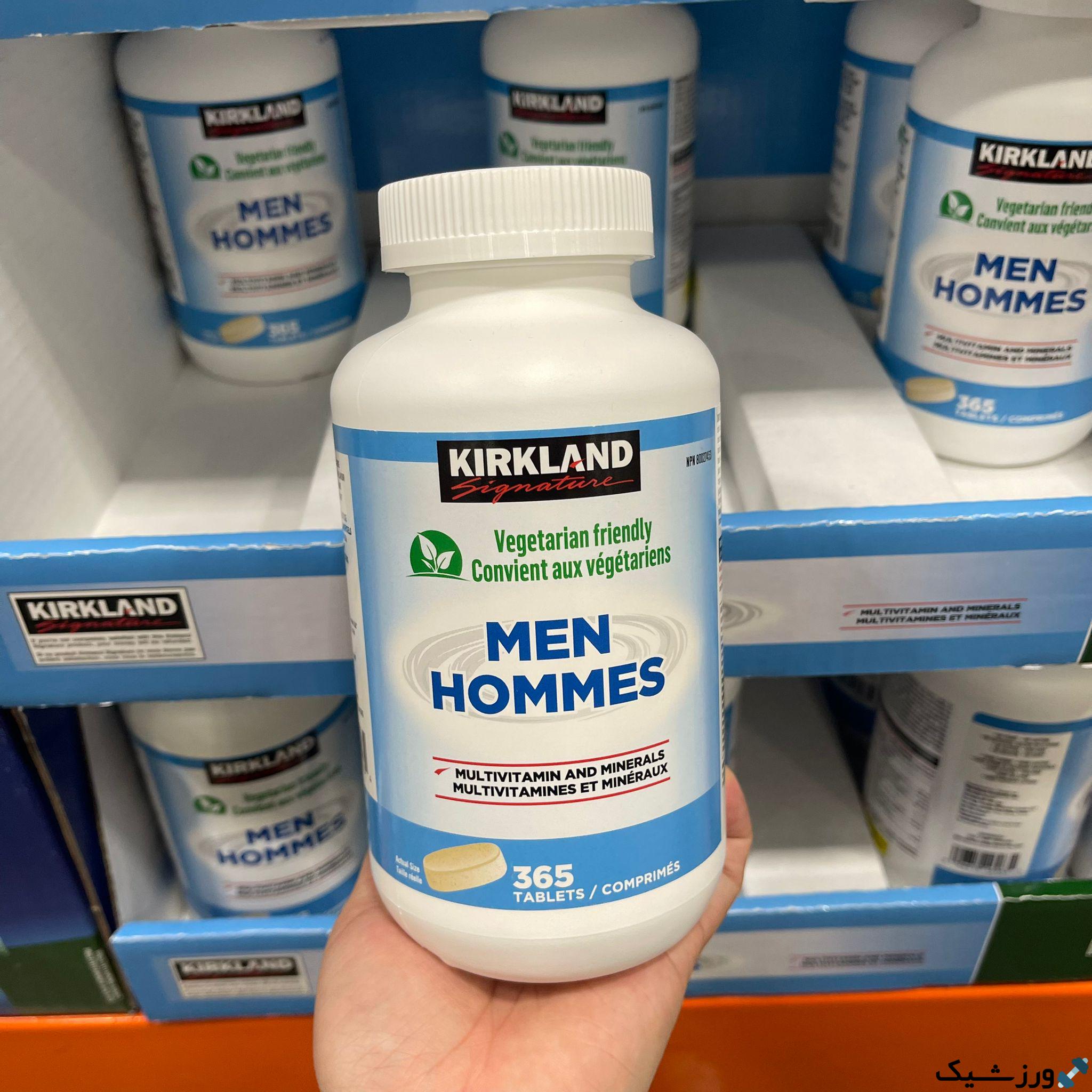 مولتی ویتامین men homes کرکلند 365 عددی