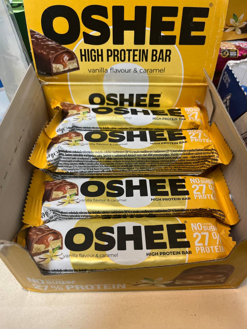 پروتئین بار وانیل کارامل اوشی OSHEE