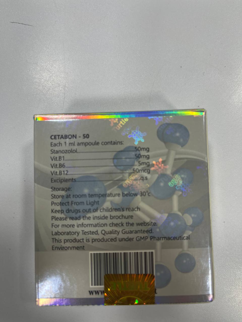 ستابون Cetabon تورتل turtle تکمیل (وینسترول تزریقی+B1+B6+B12)