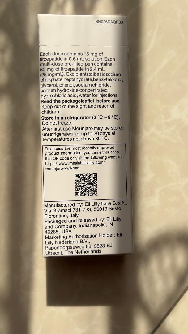 آمپول مانجارو mounjaro آمریکا